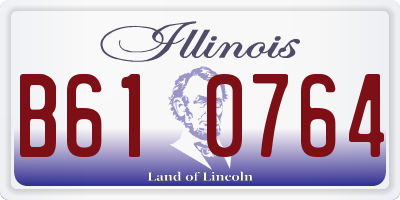 IL license plate B610764