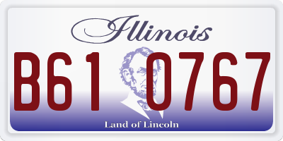 IL license plate B610767