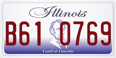 IL license plate B610769