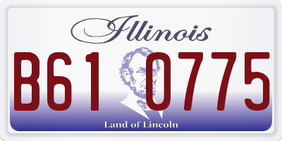 IL license plate B610775