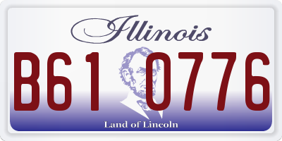 IL license plate B610776