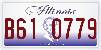 IL license plate B610779