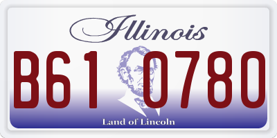 IL license plate B610780