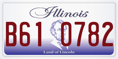 IL license plate B610782