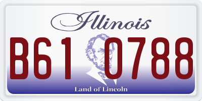 IL license plate B610788