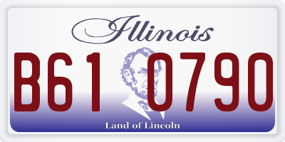 IL license plate B610790