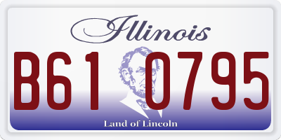 IL license plate B610795