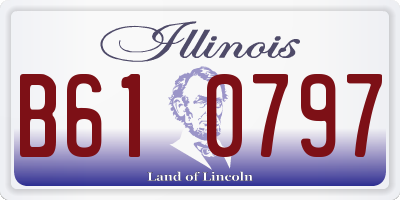 IL license plate B610797