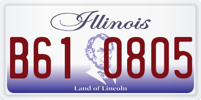 IL license plate B610805