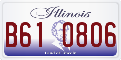 IL license plate B610806