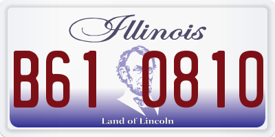 IL license plate B610810