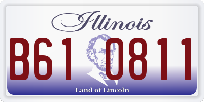 IL license plate B610811