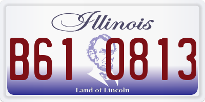 IL license plate B610813
