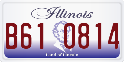 IL license plate B610814