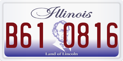 IL license plate B610816