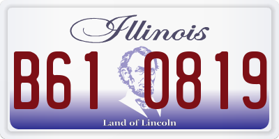 IL license plate B610819