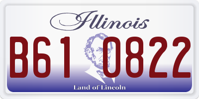 IL license plate B610822
