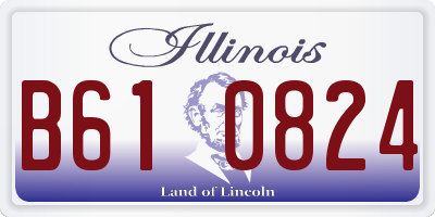 IL license plate B610824