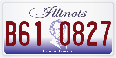 IL license plate B610827