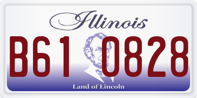 IL license plate B610828