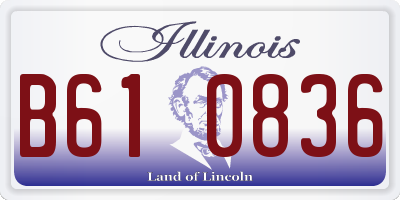 IL license plate B610836