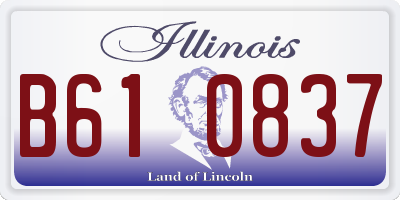 IL license plate B610837