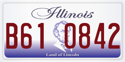 IL license plate B610842