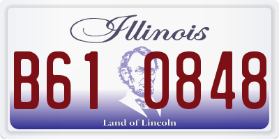 IL license plate B610848