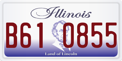 IL license plate B610855