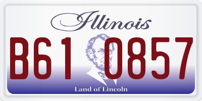 IL license plate B610857