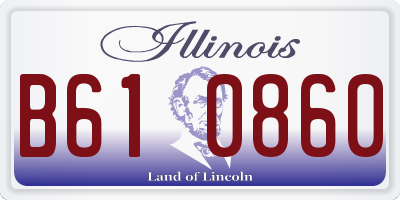 IL license plate B610860
