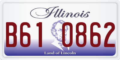 IL license plate B610862
