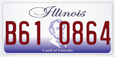 IL license plate B610864