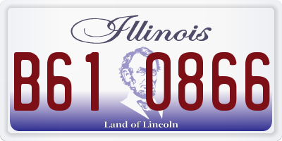 IL license plate B610866