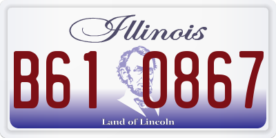 IL license plate B610867