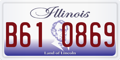IL license plate B610869