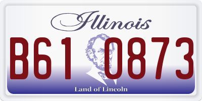 IL license plate B610873