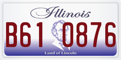 IL license plate B610876