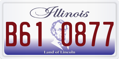 IL license plate B610877