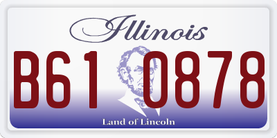 IL license plate B610878