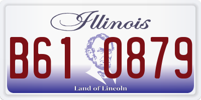 IL license plate B610879