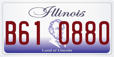 IL license plate B610880