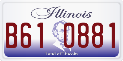 IL license plate B610881