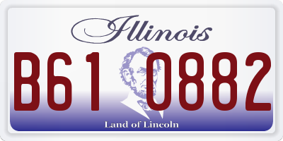 IL license plate B610882