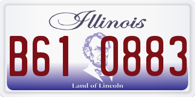 IL license plate B610883