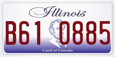 IL license plate B610885