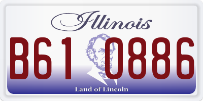 IL license plate B610886