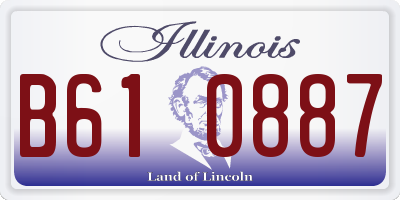 IL license plate B610887