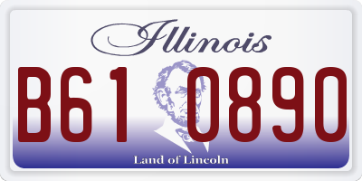 IL license plate B610890