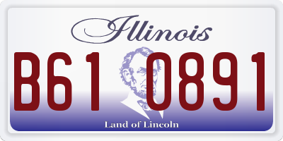 IL license plate B610891